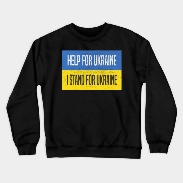 Help for Ukraine Crewneck Sweatshirt by WiZ Collections